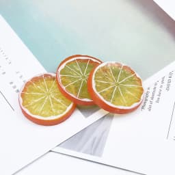 5/10 Pieces Plastic Lemon Slices Christmas Decorations for Home Artificial Fruit Scrapbooking Kids Toys Wedding Scrapbooking