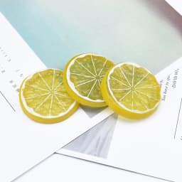 5/10 Pieces Plastic Lemon Slices Christmas Decorations for Home Artificial Fruit Scrapbooking Kids Toys Wedding Scrapbooking