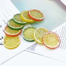 5/10 Pieces Plastic Lemon Slices Christmas Decorations for Home Artificial Fruit Scrapbooking Kids Toys Wedding Scrapbooking