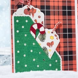 Christmas Slotted Fold Corner Pocket Metal Cutting Dies Continuous Belt and Buckle DieCut For DIY Scrapbooking Album Card Making