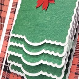 Christmas Slotted Fold Corner Pocket Metal Cutting Dies Continuous Belt and Buckle DieCut For DIY Scrapbooking Album Card Making