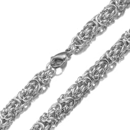 Customed Size 7"-40" Trendy 6/8/10mm Men Women Jewelry Stainless Steel Round Byzantine Chain Necklace Party Christmas Gift