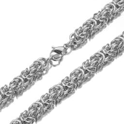 Customed Size 7"-40" Trendy 6/8/10mm Men Women Jewelry Stainless Steel Round Byzantine Chain Necklace Party Christmas Gift