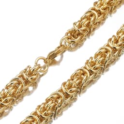 Customed Size 7"-40" Trendy 6/8/10mm Men Women Jewelry Stainless Steel Round Byzantine Chain Necklace Party Christmas Gift