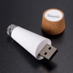 Mini Bottle Lights Cork Shaped Craft Light USB Powered Cork Lights Wine Bottles Party Decor Christmas Wedding Rechargeable Lamp