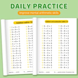 Children's Math Exercise Book, Math Improvement Tool: Addition and Subtraction Within 100, Ideal Math Education Workbook, Back-To-School Gift, Christmas Giveaway