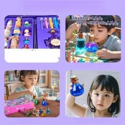 Little Magician Potion, Children's DIY Wizard Toys, Creative Experiments DIY Ornament Toys Gift for Christmas/Birthday/Halloween