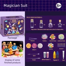 Little Magician Potion, Children's DIY Wizard Toys, Creative Experiments DIY Ornament Toys Gift for Christmas/Birthday/Halloween