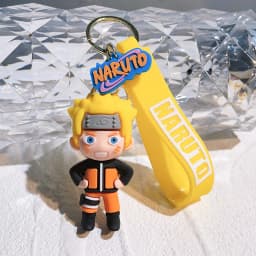 Cartoon PVC Naruto Anime Peripheral Keychain Naruto Silicone Figure Car Key Chain Christmas, Halloween Gift