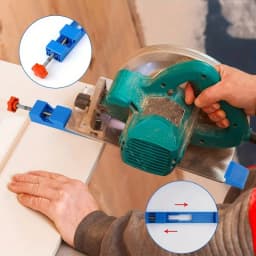 1Pc/2Pcs High-Quality Adjustable Cutting Machine Base Guide Rail Abs Circular Saw Milling Positioning Clamp Locking Tool Holder, Halloween and Christmas Gift for Husband, Dad, or Men