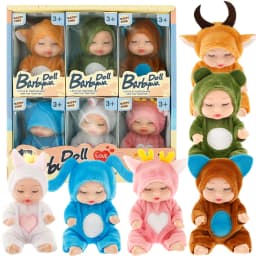 6-12Pcs Sleeping Mini Baby Dolls Reborn Lifelike Toys Cute Baby Adorable Dolls Princess Dolls Toy Kids Christmas Birthday Gift