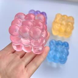 Squishy Maltose Fidget Toys Bright Soft Colored Cubic Maltose Squeeze Toy Fun Anti-stress Sensory Toy Christmas Toys