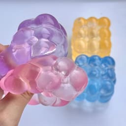 Squishy Maltose Fidget Toys Bright Soft Colored Cubic Maltose Squeeze Toy Fun Anti-stress Sensory Toy Christmas Toys