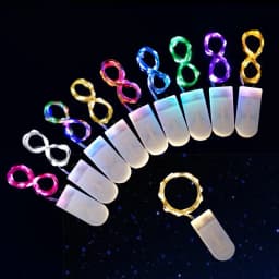 Fairy Lights LED Battery Operated String Lights Waterproof Silver Wire Firefly Starry Lights Wedding Party Xmas Christmas Decor