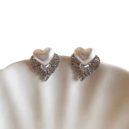 Metal Wing Heart Imitation Pearl Geometry Stud Earrings For Women Jewelry Simple Wedding Christmas Girl Gift Jewelry Wholesale