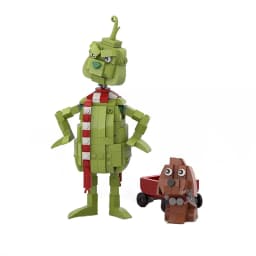 Mymocs MOC Ideas Fairy Tale Green Haired Monster Anime Figures Sculptures Bricks Headz Sets Building Blocks Toys Christmas Gift
