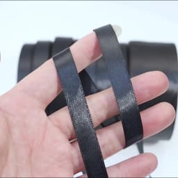 25Yards 1/1.2/1.5/2/2.5/3.8cm Black Satin Ribbons For Wedding Party Christmas DIY Handmade Bouquet Gifts Packaging Decoration