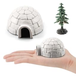 Realistic Igloos Model North Pole Bear Arctic Figures Toy Arctic Animals House Christmas Tree Figurines Set