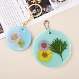 5 Size Round Tag Pendant Silicone Mold DIY Keychain Crystal Epoxy Resin Mold Hand Gift For Christmas Home Decoration Accessory