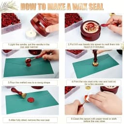1pc Gardenia Seal Seal 0.59in Brass Fire Paint Wax Print Head Envelope Seal Christmas Gift Packaging Wedding Invitation Letter