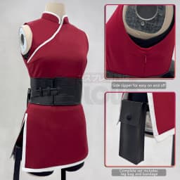 HOLOUN Anime Haruno Sakura Cosplay Costume Top Shorts Pouch Halloween Christmas Gift Cos Convention