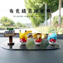 Genuine Pokemon Pikachu Eevee Psydusk Squirtle Charmander Bulbasaur Anime Action Figure Toy Doll Car Decoration Christmas Gift