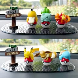 Genuine Pokemon Pikachu Eevee Psydusk Squirtle Charmander Bulbasaur Anime Action Figure Toy Doll Car Decoration Christmas Gift