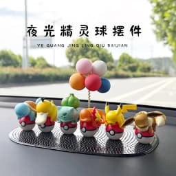 Genuine Pokemon Pikachu Eevee Psydusk Squirtle Charmander Bulbasaur Anime Action Figure Toy Doll Car Decoration Christmas Gift