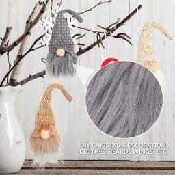 1.5 Meters Faux Fur Fabric Costume DIY Soft Supplies Crafting Toy Fuzzy for Hat Shoes Holiday Clothing Christmas Tree Decoration