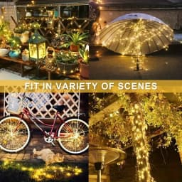 Led Solar Fairy String Lights 8 Modes Christmas Led Light Outdoor Garden Patio Wire Garland Light Christmas Lights