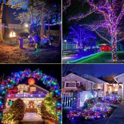 Led Solar Fairy String Lights 8 Modes Christmas Led Light Outdoor Garden Patio Wire Garland Light Christmas Lights