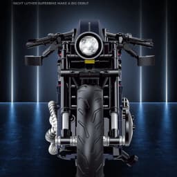 New 1:8 Night Racer Motorbike Building Blocks Sets MOC Bricks Motorcycle Model Christmas Gifts for Boys Kids Children 500+pcs