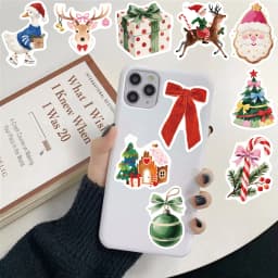 50PCS Christmas Aesthetics Stickers Notebook Bicycle Art Picture Modern Case Waterproof Coffee Darkness Graffiti Phone Sticker