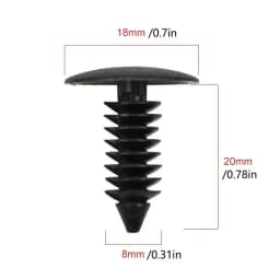 20/50PCS Gm Christmas Tree Barb Riveted Roof Trunk Interior Board Barb Nylon Plastic Card With Willow Nails Car Clip