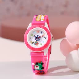 1pc/2pcs-Fun Cartoon Car-Themed Kids' Watch - Cute Quartz Analog With Pvc Strap For Boys & Girls, Perfect Gift,Christmas present