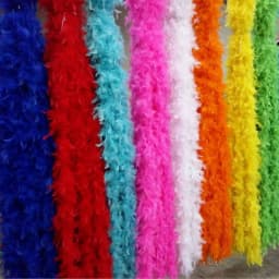 2M Christmas Tree White Feather Boa Strip Xmas Ribbon Party Garland Decor Grament Accessaries Wedding Supplies
