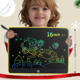 16 Inch LCD Writing Tablet Large Electronic Color Drawing Board Erasable Screen Perfect Educational Toys Birthday Christmas Gift