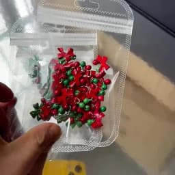 10/50Pcs Christmas Alloy Bell Nail Charms Red Bow Pendant Nail Art Decorations 1.2*1.5cm Party Style Bow Bell Nail Accessories