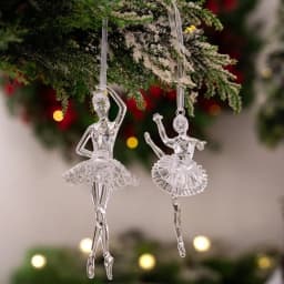 Acrylic Acrylic Christmas Pendants Transparent Clear Simulation Transparent Tree Hangings Hanging Pendant Crystal