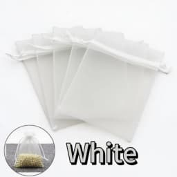 1-200pcs Organza Drawstring Pouches, Gift Bags Candy Jewelry Party Wedding Favor Bags Gift for Christmas Candy Wedding Birthday