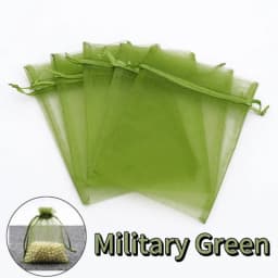 1-200pcs Organza Drawstring Pouches, Gift Bags Candy Jewelry Party Wedding Favor Bags Gift for Christmas Candy Wedding Birthday