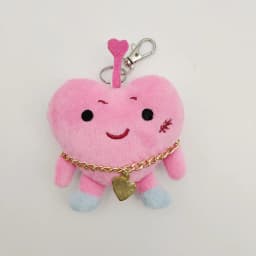 Kawaii Kpop Leather Heart Toy Keychain Girl Heart Keychain Bag Backpack Pendant Accessories Gift Fan Christmas Gift