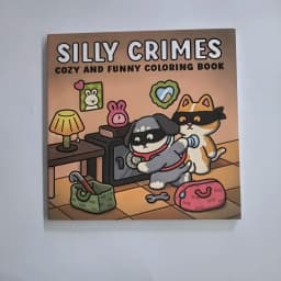 Silly Crimes: Cozy and Funny Coloring Book for Adults Cute Drawing Book Perfect Christmas Gift for Party and Birthday