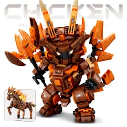 2 in 1 Transformable Robot Building Blocks Superhero Mecha Warrior Horse Animal Bricks DIY Assembly Toys Kids Christmas Gift