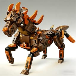 2 in 1 Transformable Robot Building Blocks Superhero Mecha Warrior Horse Animal Bricks DIY Assembly Toys Kids Christmas Gift