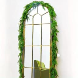 1 piece of Christmas pine wreath, artificial pine wreath, wall hanging type, wall decoration, Christmas decoration item