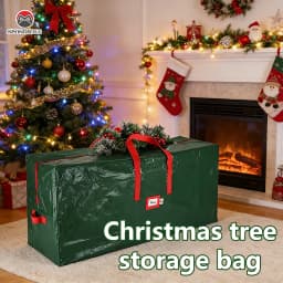 Christmas Tree Storage Bag, Fits 4FT to 9FT Artificial Trees, Waterproof Xmas Storage Box with Durable Handles