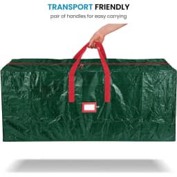 Christmas Tree Storage Bag, Fits 4FT to 9FT Artificial Trees, Waterproof Xmas Storage Box with Durable Handles