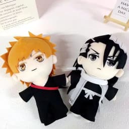 Smoke BLEACH Plush ToysKurosaki Ichigo Kuchiki Rukia Kuchiki Byakuya Ichimaru Gin Cosplay Plushie Stuffed Doll Christmas Gifts
