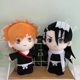 Smoke BLEACH Plush ToysKurosaki Ichigo Kuchiki Rukia Kuchiki Byakuya Ichimaru Gin Cosplay Plushie Stuffed Doll Christmas Gifts